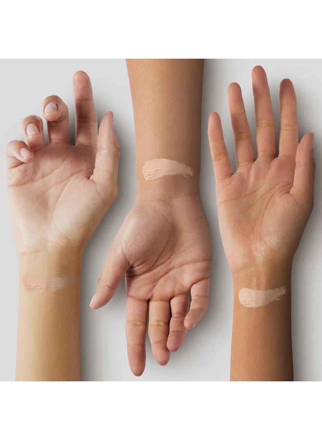 FV أساس سائل مقاوم للماء من FV، لمسة رطبة، يدوم طويلاً، خفيف الوزن، تغطية متوسطة لمكياج الوجه للبشرة العادية والجافة، خالي من القسوة، عاجي، 30 مل - Image 4